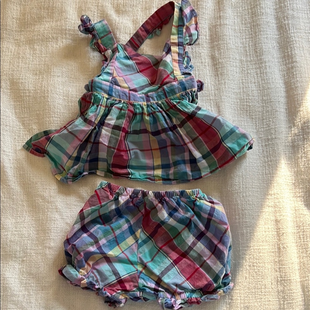 Red and Blue Plaid Ralph Lauren set